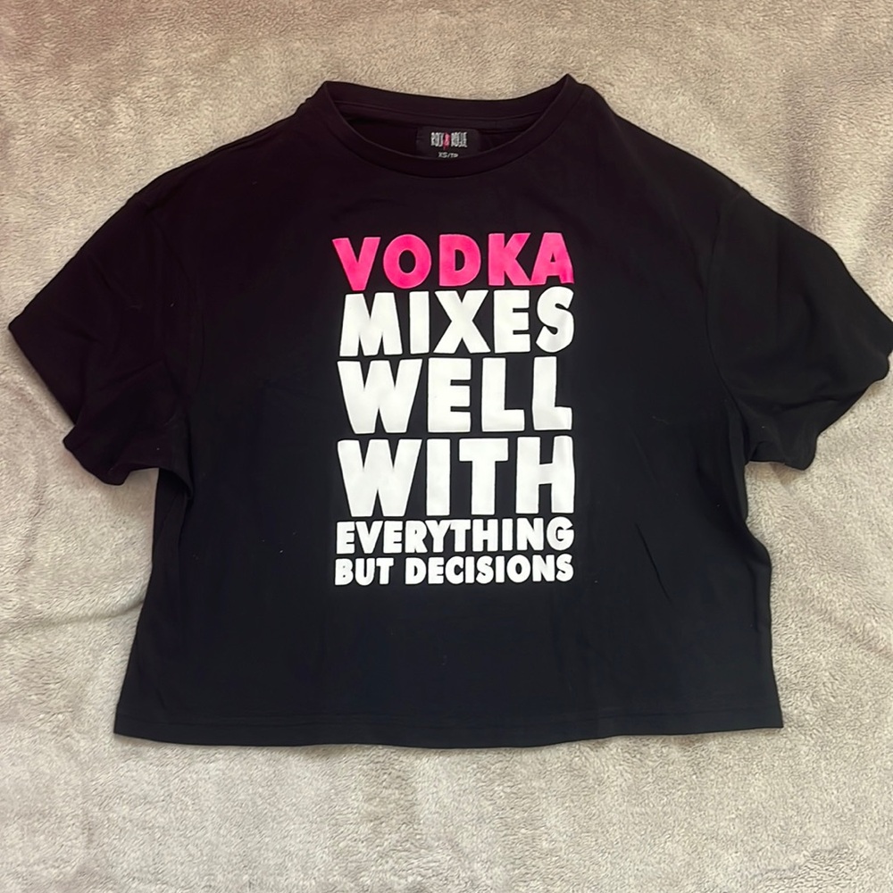 ‼️ Printed Cropped Tee